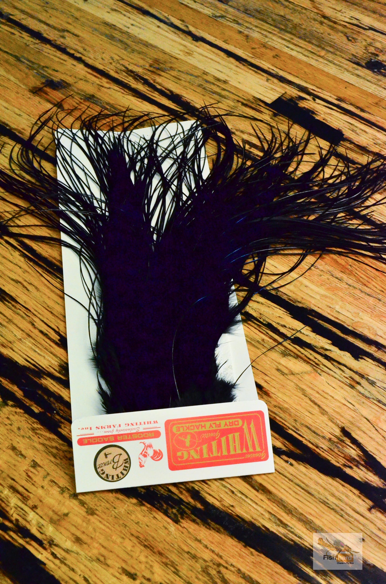 Whiting Bronze Grade Midge Rooster Saddle, Black