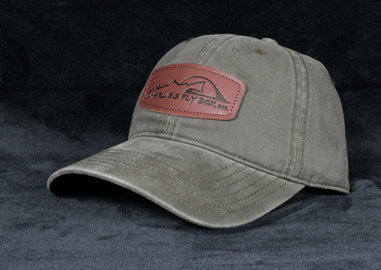 CFB Old Guy Hat, Olive with Leather Patch Logo