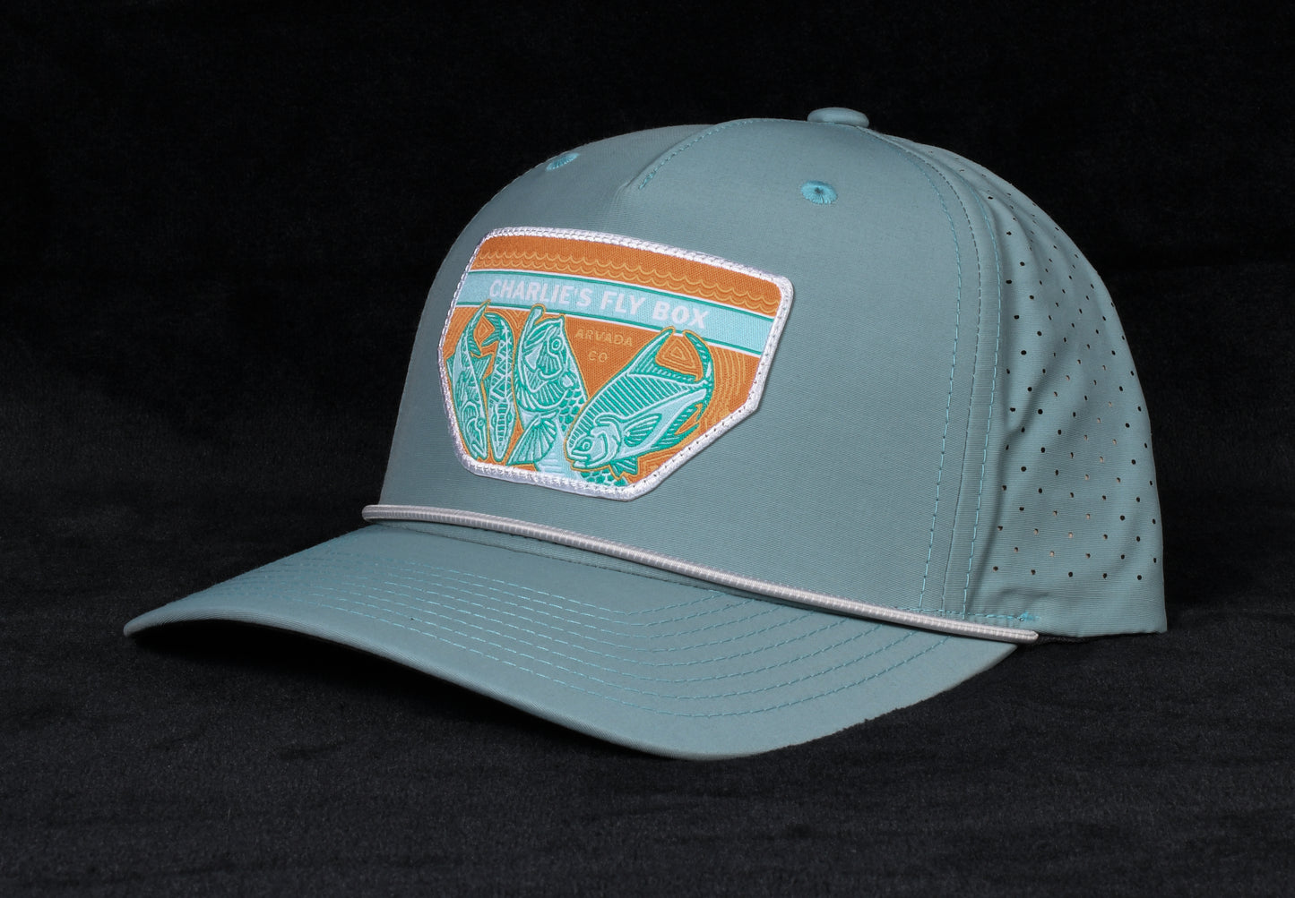 CFB Perf Rope Hat, Sage Green with Underwood Grand Slam Salt Logo