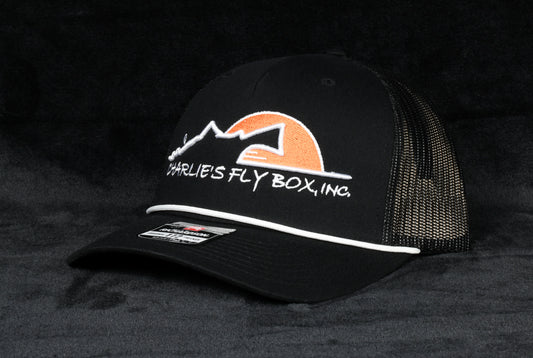 CFB Roped Trucker, Black with Raised Logo