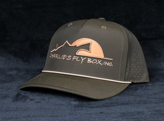 CFB Roped Tech Hat, Olive with Raised Logo