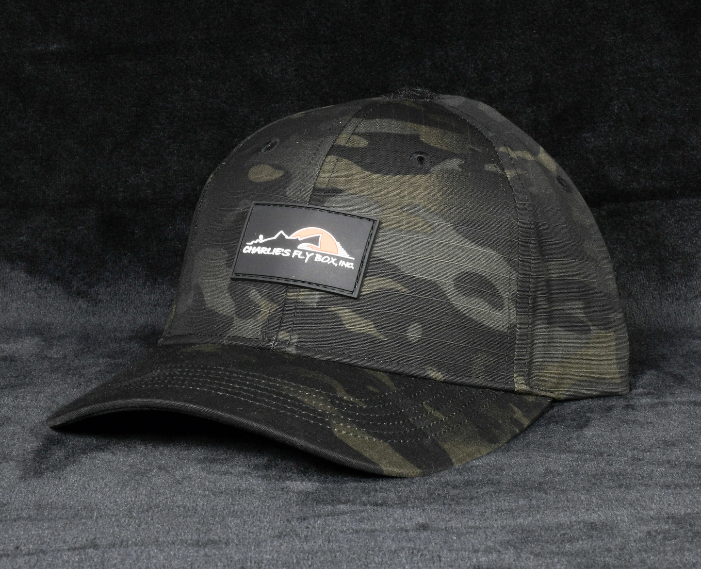 CFB Hat, Olive/Black Camo with Rubber Patch Logo