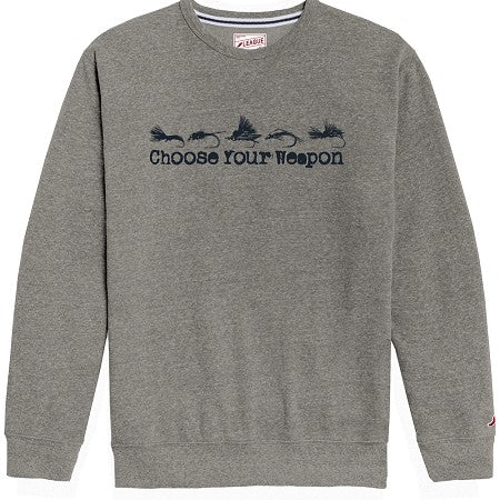 Charlie's Fly Box Crew Neck Sweatshirts