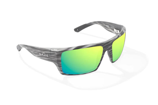 Bajio Nato Gray Grass Matte Frame w/ Green Mirror Polycarbonate Polarized Lens