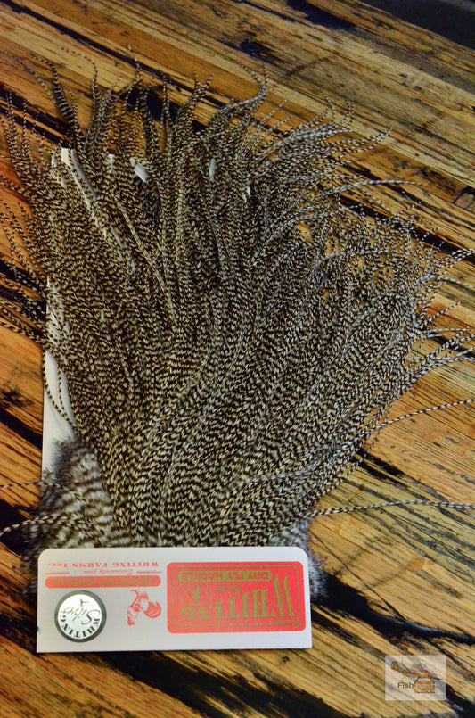 Whiting Silver Grade Rooster Saddle, Grizzly